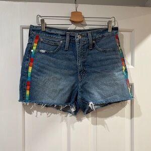 Point Sur Denim Rainbow Trim Women's Shorts